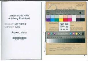 Entnazifizierung Maria Frerker , geb. 20.12.1901 (Assessorin)