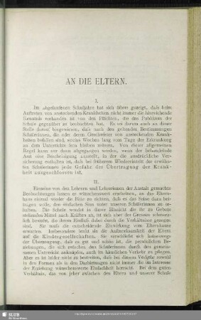 An die Eltern