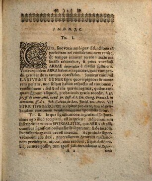 Disputatio inauguralis iuridica de arris sponsalitiis : vulgo: Von Mahl-Schätzen