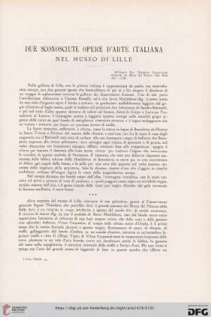 32: Due sconosciute opere d'arte italiana nel Museo di Lille