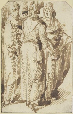Gruppe von vier Stehenden