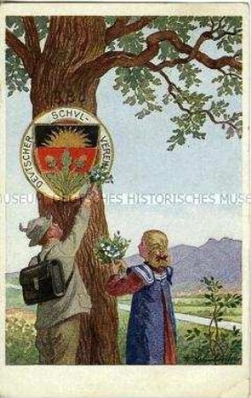 Postkarte des Deutschen Schulvereins, Nr.1