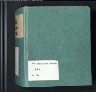 Gogerichtsregister Vogtei Detmold
