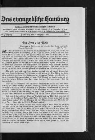 Der Herr aller Welt