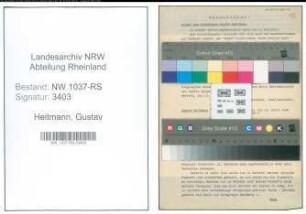 Entnazifizierung Gustav Heitmann , geb. 28.03.1896 (Justizsekretaer)