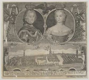 Doppelbildnis des Friedrich II., König von Preußen und der Elisabeth Christine, Königin von Preußen