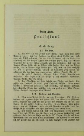 Dritte Stufe. Deutschland