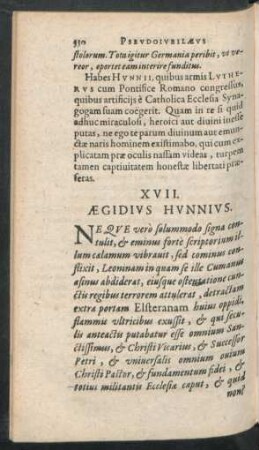 XVII. Aegidius Hunnius
