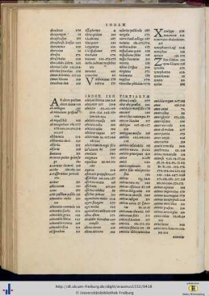 Index sententiarum.