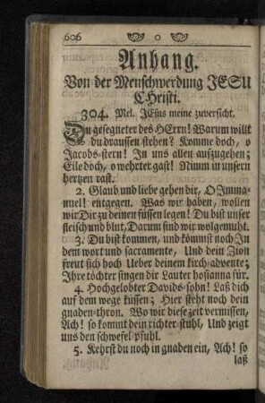 Von der Menschwerdung Jesu Christi.