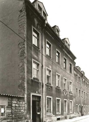 Dresden-Neustadt, Böhmische Straße 29. Wohnhaus (1851/1900). Straßenansicht