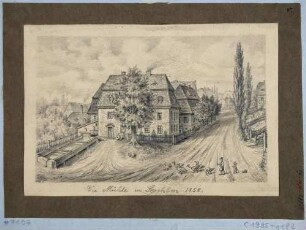 Wassermühle am Kaitzbach in der Dohnaer Straße 18 in Strehlen (Dresden-Strehlen), 1870 Umbau zur Dampfmühle