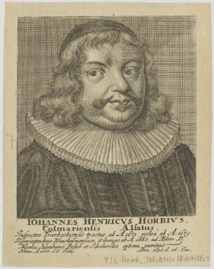 Bildnis des Iohannes Henricvs Horbivs