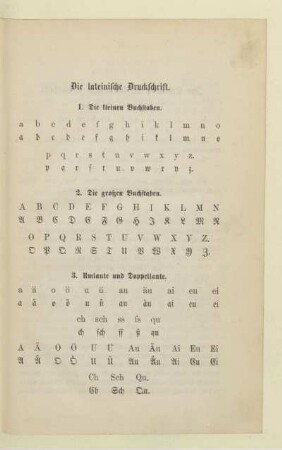 Die lateinische Druckschrift