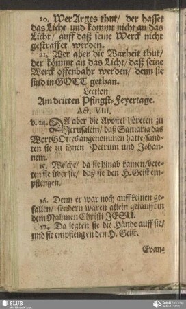 [Am dritten Pfingst-Feyertage]