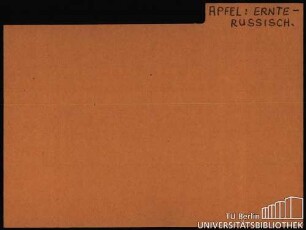 APFEL: Diverses ERNTE-RUSSISCH