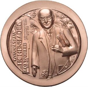 Medaille von Victor Huster auf Leo Wohleb