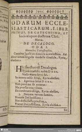 Odarum Ecclesiasicarum
