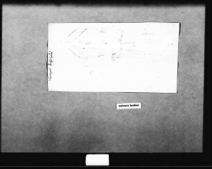 Grund- und Aufrissskizze (Folio, Tinte)