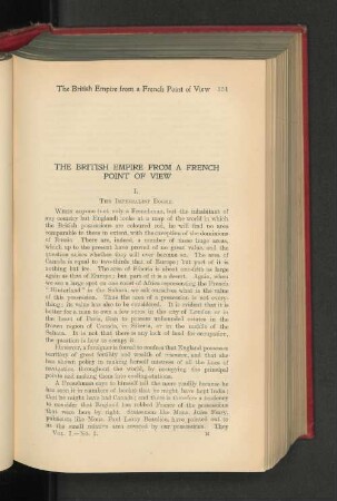 The British Empire from a French Point of View.