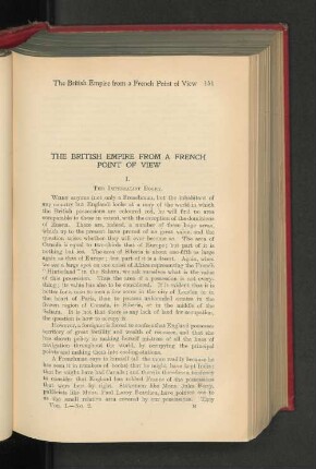 The British Empire from a French Point of View.