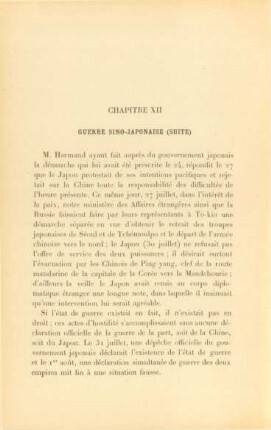 Chapitre XII. Guerre sino-japonaise (suite)