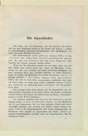 Die Alpenländer