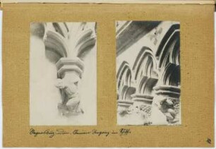 Dom, Regensburg: Details (aus: Skizzen- und Fotoalbum 6)