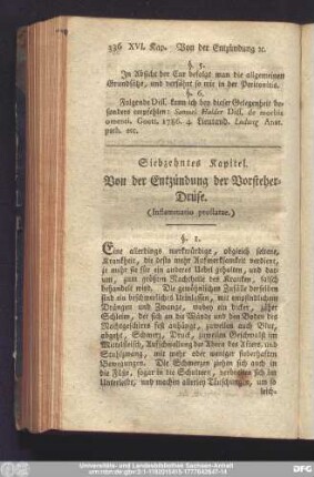 Siebzehntes Kapitel. Von der Entzündung der Vorsteher-Drüse.
