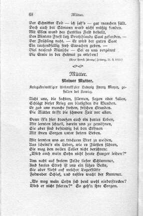 Meiner Mutter.