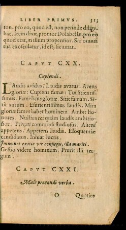 Caput CXXI.-CXXX.