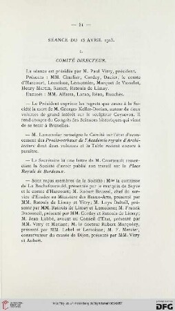 Séance du 13 avril 1923