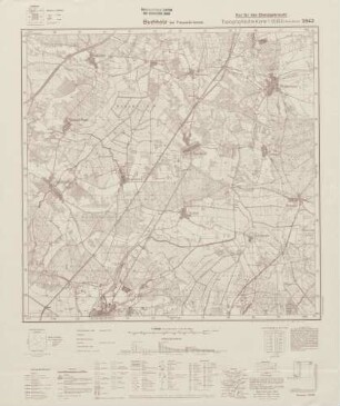 3843 Buchholz bei Treuenbrietzen, Topographische Karte 1:25000 (4cm - Karte)