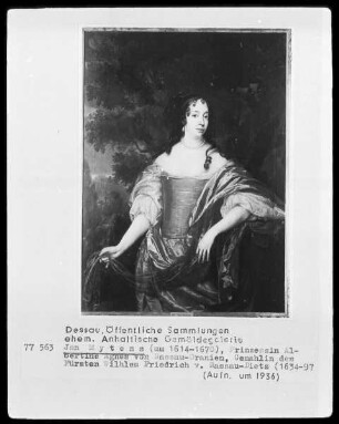 Prinzessin Albertine Agnes von Nassau-Oranien, Gemahlin des Fürsten Wilhelm Friedrich von Nassau-Dietz