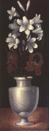 Blumenvasen — Vase mit Schwertlilien und Lilien