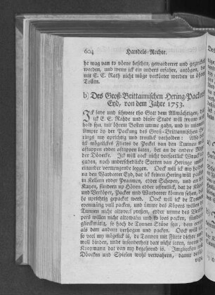 b) Des Groß=Britannischen Hering=Packers Eyd, von dem Jahre 1753.