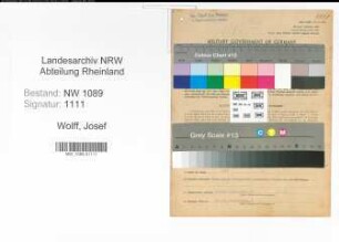 Entnazifizierung Josef Wolff , geb. 31.10.1911 (Polizist)