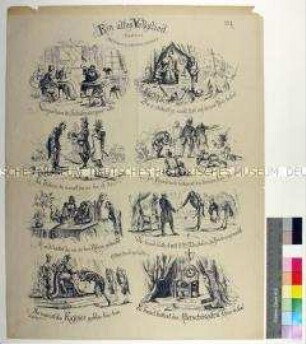 Spottblatt auf die Gefangennahme von Napoleon III. Kaiser der Franzosen