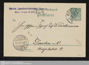 Postkarten 1892