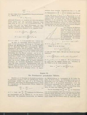 Kapitel IV. Die Fundamente periodischer Bahnen.