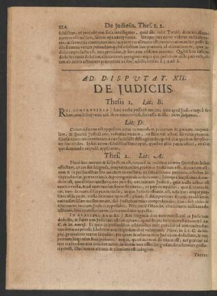 Ad Disputat. XII. De Iudiciis