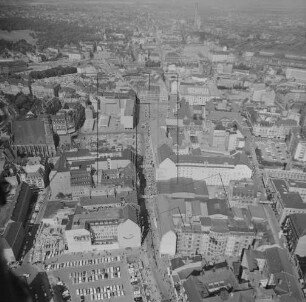 Innenstadt von Leipzig : Blickrichtung Norden