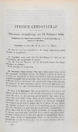 Algemeene vergadering van 12 Februari 1884