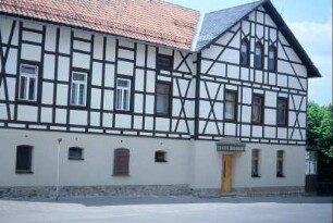 sanierte Fachwerkfassade