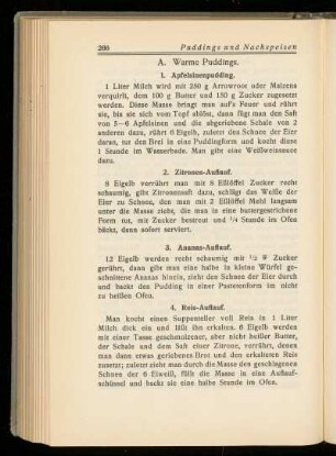 A. Warme Puddings.