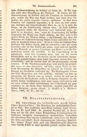 VII. Staatsarzneikunde.