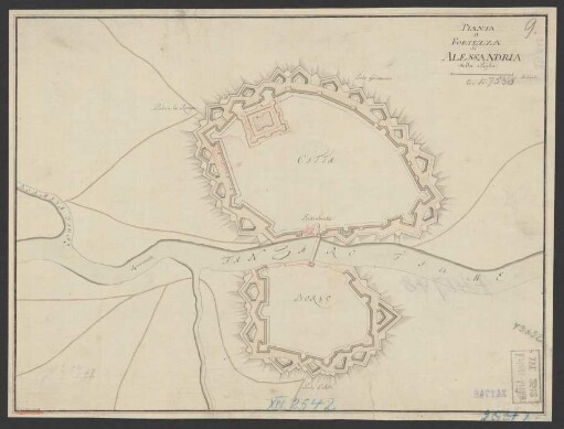 Pianta de Fortezza di Alessandria della Paglia