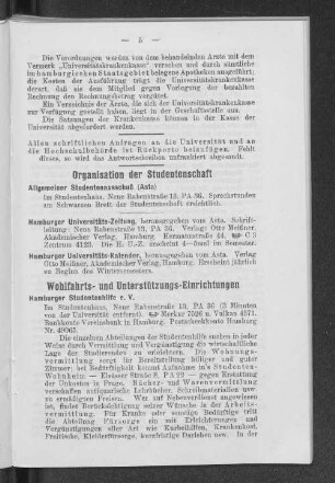 Organisation der Studentenschaft