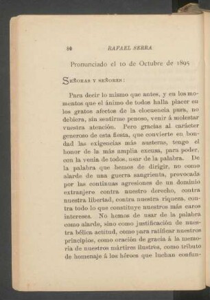 [Frases] Pronunciado el 10 de Octubre de 1895