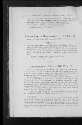 Versammlung zu Marienwerder. - 1419 Febr. 13.
